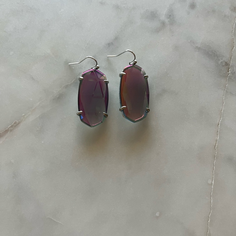 Kendra Scott Amethyst-Toned Drop Earrings